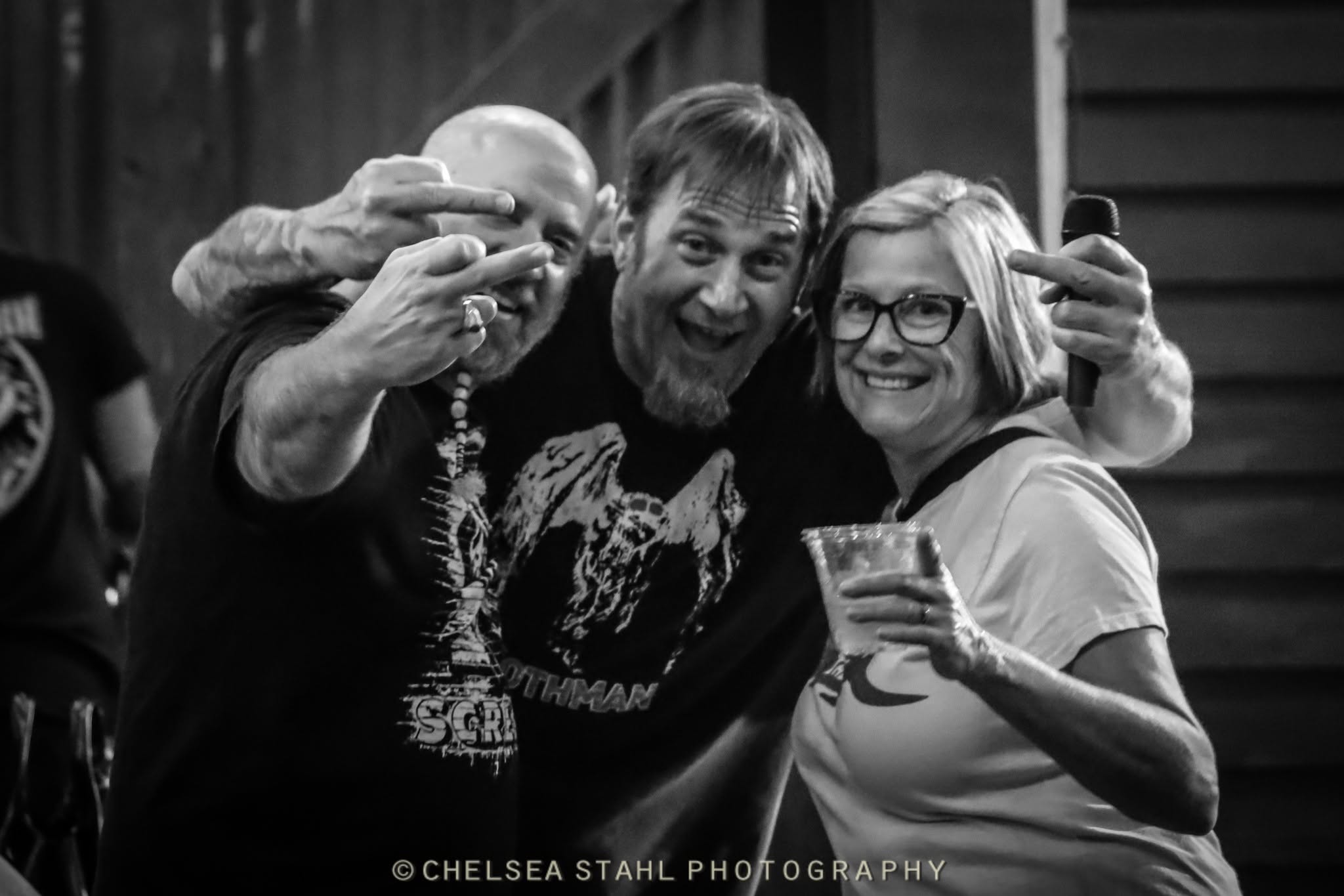 Guests enjoying drinks and live music at PopSwap Summer Night